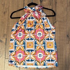 Rachel Zoe Multicolor Halter tie neck blouse S